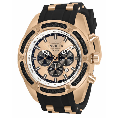Invicta Men's 31066 Bolt Quartz Chronograph Rose Gold Dial Watch