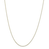 10k Yellow Gold 18in .6mm Solid D/C Cable Necklace Chain