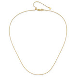 14K .8 mm Adjustable Box Chain (Weight: 3.83 Grams, Length: 30 Inches)