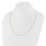 14K .8 mm Adjustable Box Chain (Weight: 3.83 Grams, Length: 30 Inches)