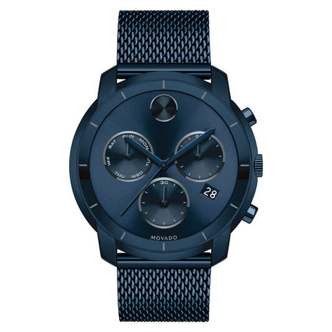 MOVADO Bold Chronograph Blue Dial Men's Watch 3600403 - shirin-diamonds