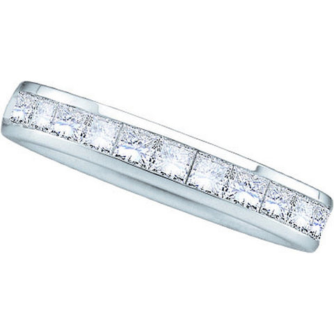 14kt White Gold Womens Round Diamond 3mm Wedding Band Ring 1/4 Cttw 40740 - shirin-diamonds