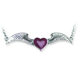 Back Belly Chains Winged Heart w Heart weight Small (Fits 24 to 34 Wa BBCC104-SM<BR>