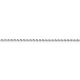 14k WG 2mm D/C Rope Chain