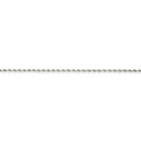 14k WG 1.5mm D/C Rope Chain