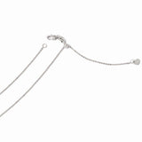 14K White Gold 1 mm Adjustable Flat Cable Chain (Weight: 1.89 Grams, Length: 22 Inches)