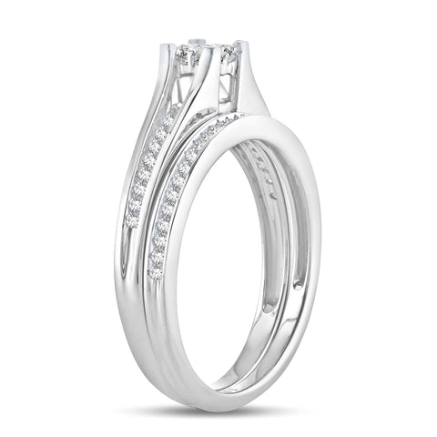 10K 0.33CT Diamond Bridal Ring