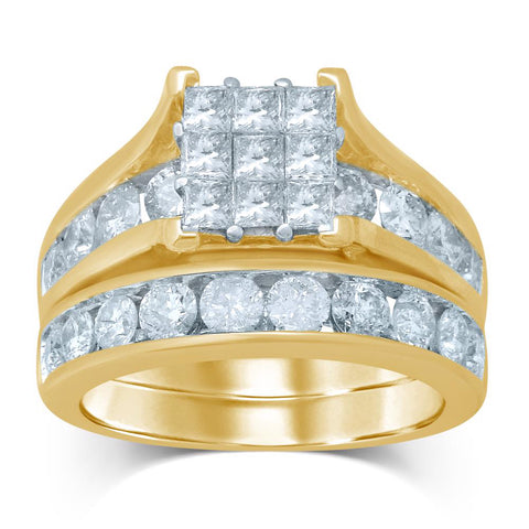 14K 3.00CT Diamond BRIDAL  RING