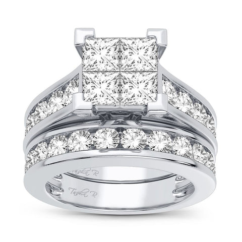 14K 3.02CT Diamond Bridal Ring