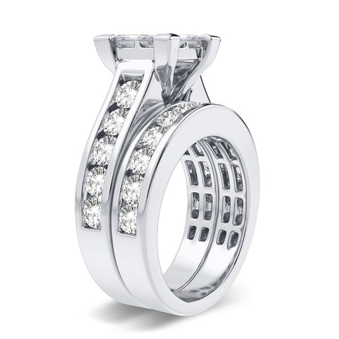 14K 3.02CT Diamond Bridal Ring