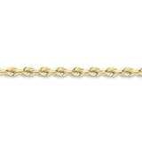 10k 6mm Handmade Diamond-cut Rope Chain