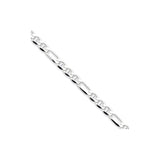 925 Sterling Silver 3.75mm Figaro Anchor Chain Bracelet