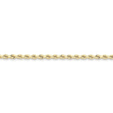 10k 3.5mm Handmade Diamond-cut Rope Chain