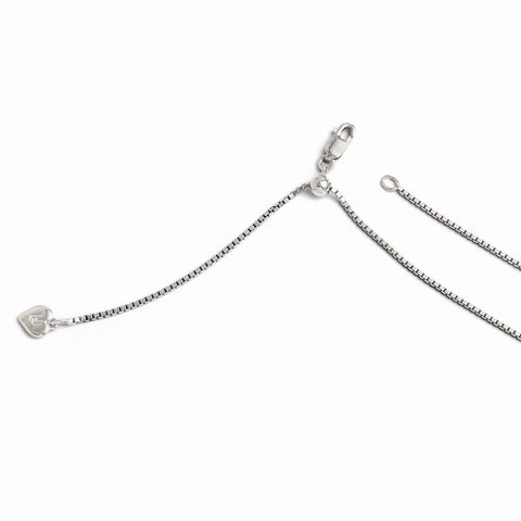 Sterling Silver Adjustable Box Chain