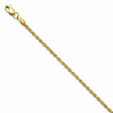 14K 2.0mm Solid Rope Chain (Weight: 2.17 Grams, Length: 7 Inches)