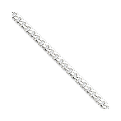 925 Sterling Silver 6mm Curb Chain Bracelet