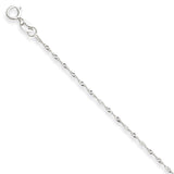 14k WG 1mm Singapore Chain (CARDED)