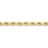 10k 8mm Handmade Diamond-cut Rope Chain