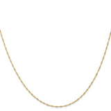 14k 1mm Singapore Chain (CARDED)