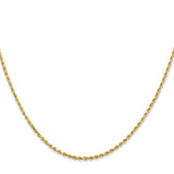 14k 1.50mm D/C Rope with Lobster Clasp Chain