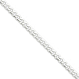 925 Sterling Silver 7mm Curb Chain Bracelet