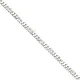925 Sterling Silver 4.5mm Curb Chain Bracelet