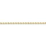 10k 2.75mm Handmade Diamond-cut Rope Chain