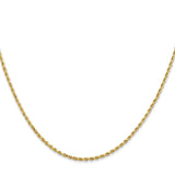 14k 1.50mm D/C Rope with Lobster Clasp Chain