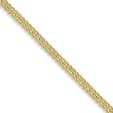 14k 4.5mm Wide Triple Strand Rope Bracelet