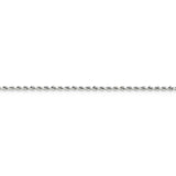 14k WG 2mm D/C Rope Chain
