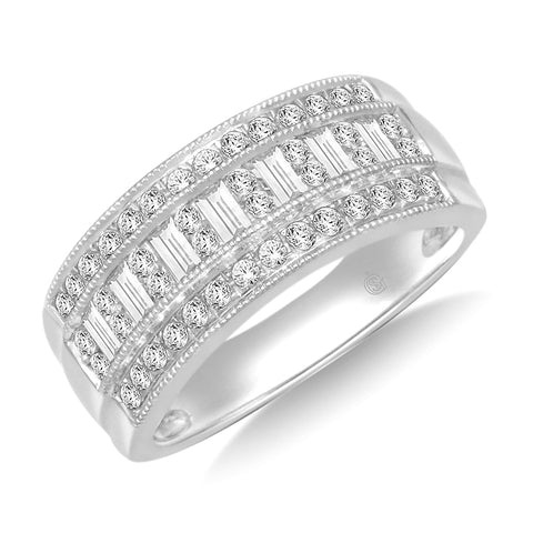 14K White Gold 3/4 Ct.Tw.Diamond Fashion Ring