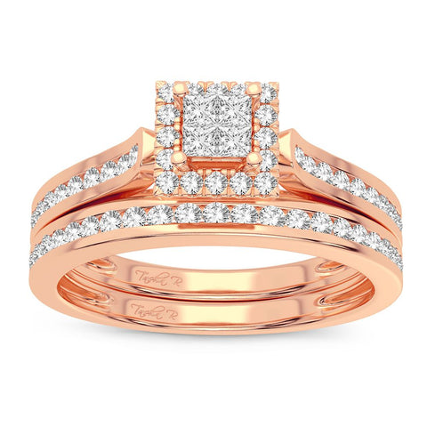 10K 0.42CT Diamond Bridal Ring