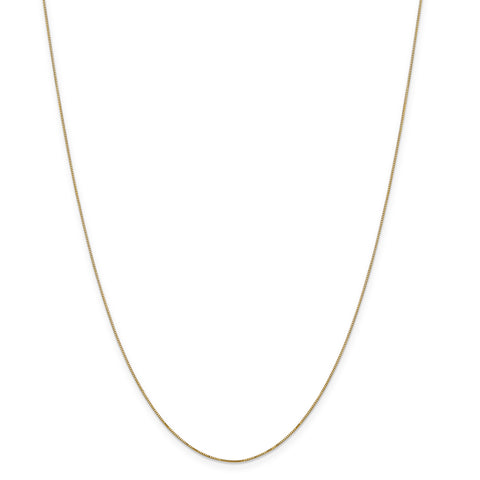 14k Carded .5mm Box Chain(CARDED) 5BY - shirin-diamonds