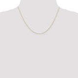 14k Rose Gold .5 mm Cable Rope Chain (CARDED) 5RR - shirin-diamonds