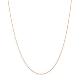 14k Rose Gold .5 mm Cable Rope Chain (CARDED) 5RR - shirin-diamonds