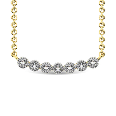 Diamond 1/10 Ct.Tw. Fashion Necklace in 10K Yellow Gold