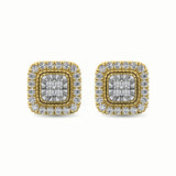 10K Yellow Gold 1/3 Ct.Tw. Diamond Stud Earrings