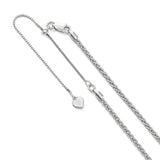Sterling Silver Adjustable Spiga Chain