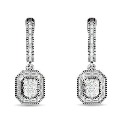 Diamond 3/4 ct tw Fashion Earrings in 14K White Gold