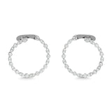 Diamond 7/8 Ct.Tw. Hoop Earrings in 14K White Gold