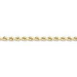 10k 5mm Handmade Diamond-cut Rope Chain