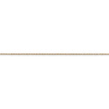 14k .42 mm Carded Curb Chain 6CY - shirin-diamonds