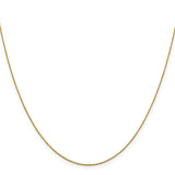 14K .8 mm V-P Pendant Rope Chain (Weight: 0.88 Grams, Length: 24 Inches)
