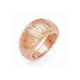 SS Radiant Essence Rose Gold-plated Brushed & D/C Ring