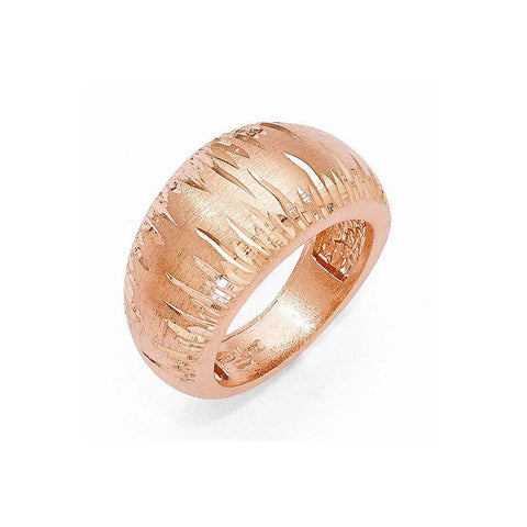 SS Radiant Essence Rose Gold-plated Brushed & D/C Ring