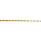 14k .7 mm Carded Cable Rope Chain 7RY - shirin-diamonds