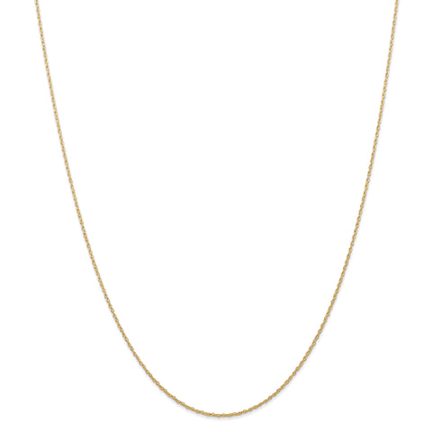 14k .7 mm Carded Cable Rope Chain 7RY - shirin-diamonds