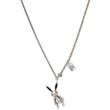 double chain bunny necklace