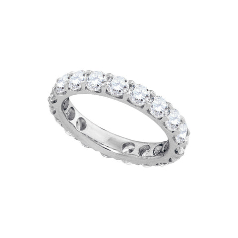 14kt White Gold Womens Round Diamond Band Wedding Anniversary Ring 3.00 Cttw 93062 - shirin-diamonds