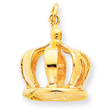 14k Crown Charm A0318 - shirin-diamonds